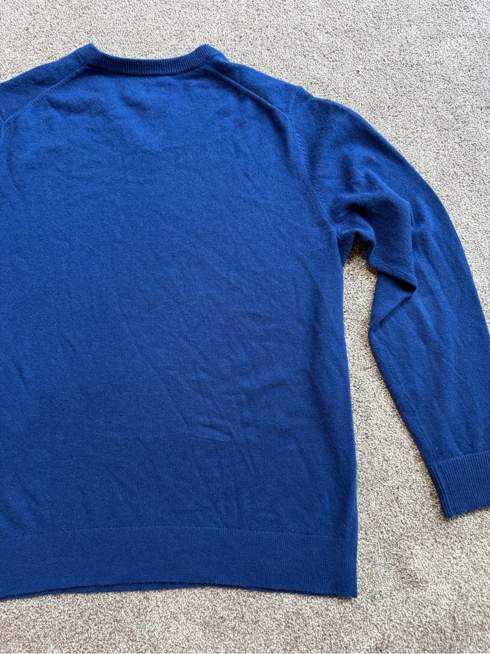 Men's Everlane V-Neck Cashmere Blue Sweater Size Large - Picture 10 of 11